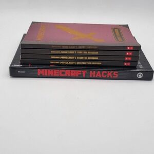 Megan Miller Minecraft Hacks & Mojang Handbooks Set 5 Books Hardcover Excellent